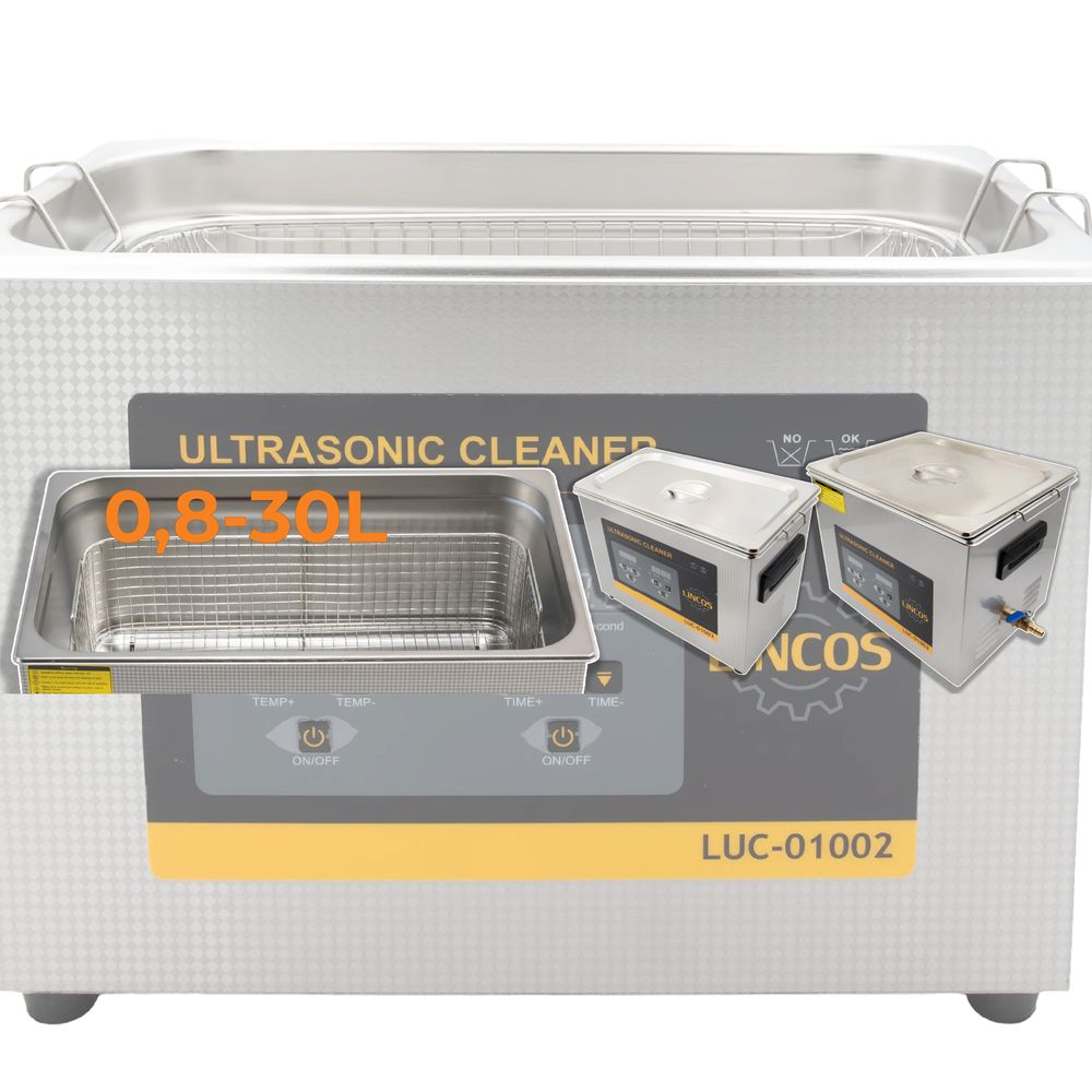 Professional ultrasonic cleaners from 0.8 to 30 liters capacity Professional ultrasonic cleaners from 0.8 to 30 liters capacity