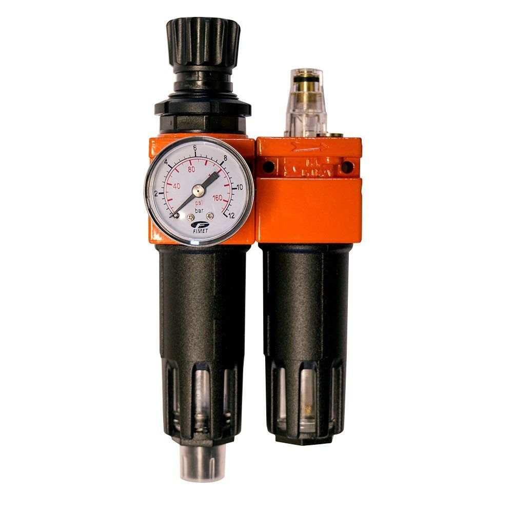 Odlučovač, maznica a regulátor 1/4", 12bar Odlučovač, maznica a regulátor 1/4", 12bar