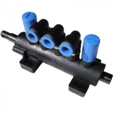 5-way valve, L-shaped 5-way valve, L-shaped