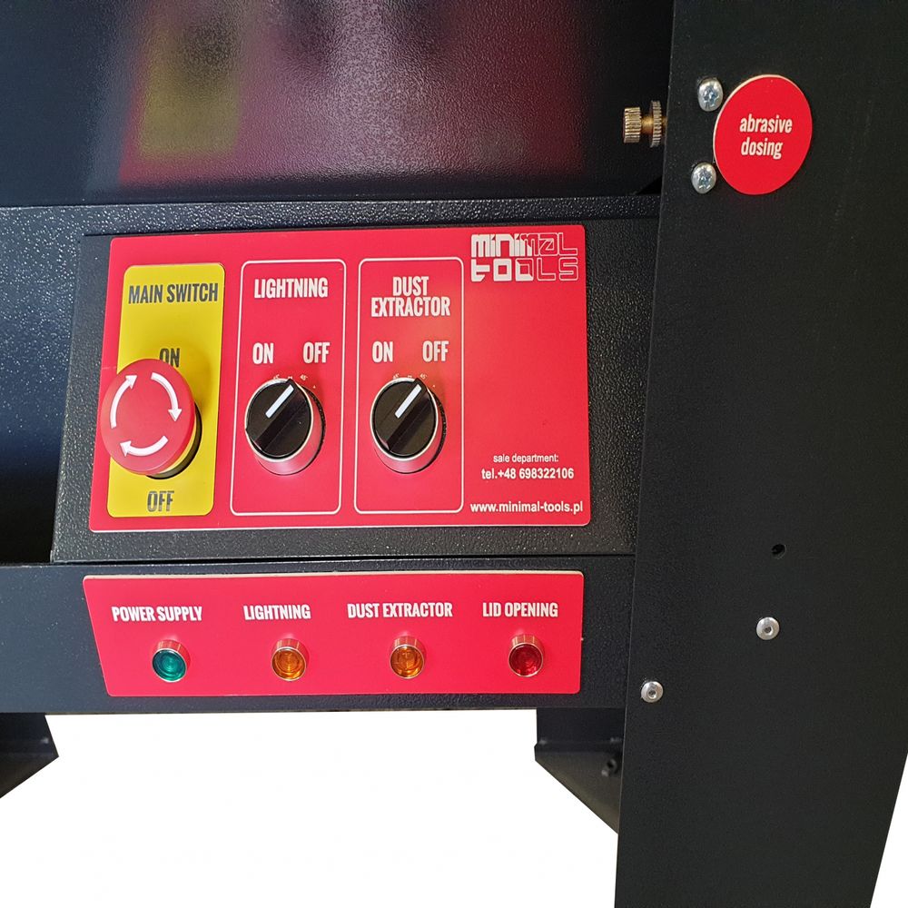Sandblasting cabinet 520l, with dust extractor Sandblasting cabinet 520l, with dust extractor