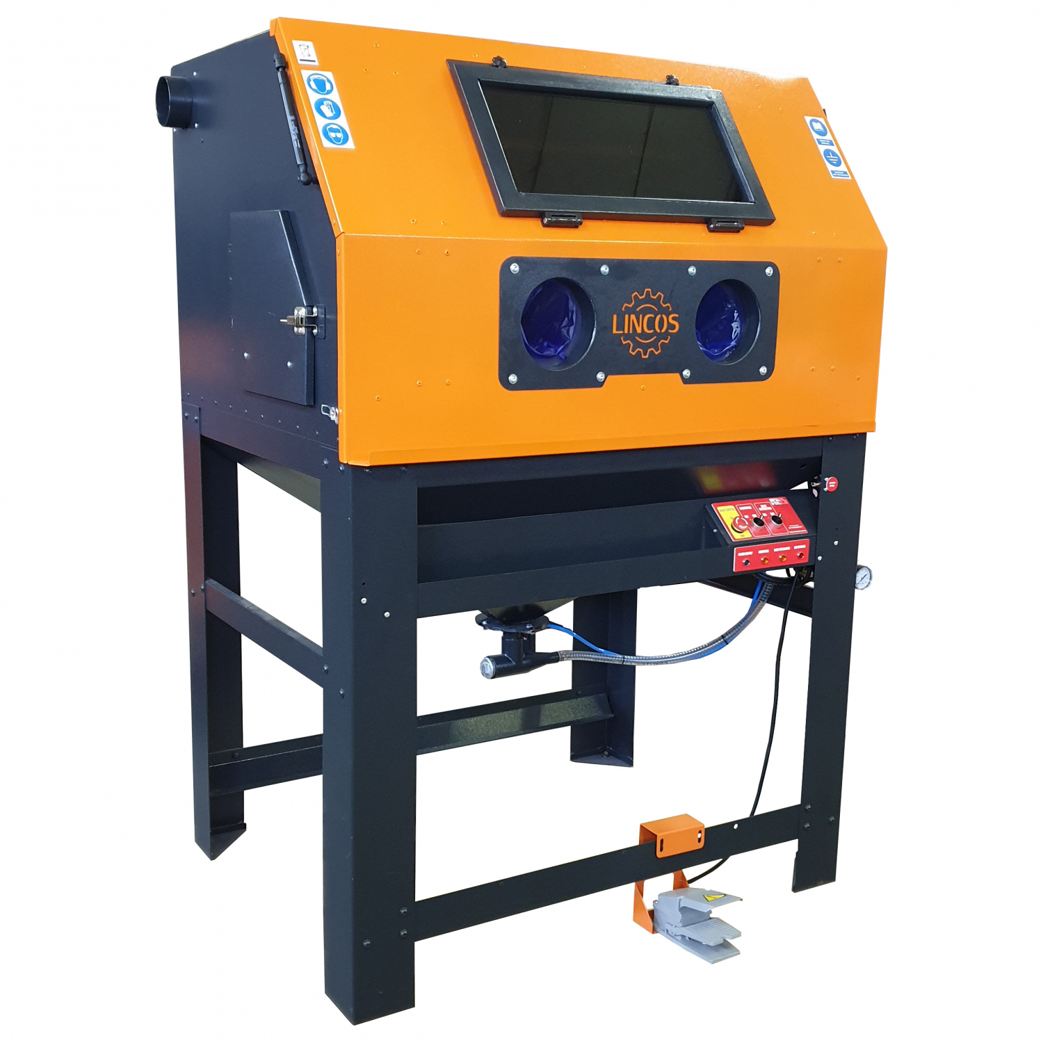 Sandblasting cabinet 700l, with dust extractor Sandblasting cabinet 700l, with dust extractor