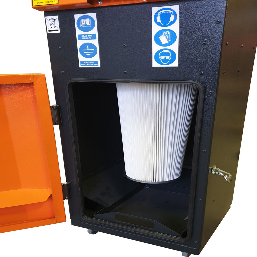 Sandblasting cabinet 700l, with dust extractor Sandblasting cabinet 700l, with dust extractor