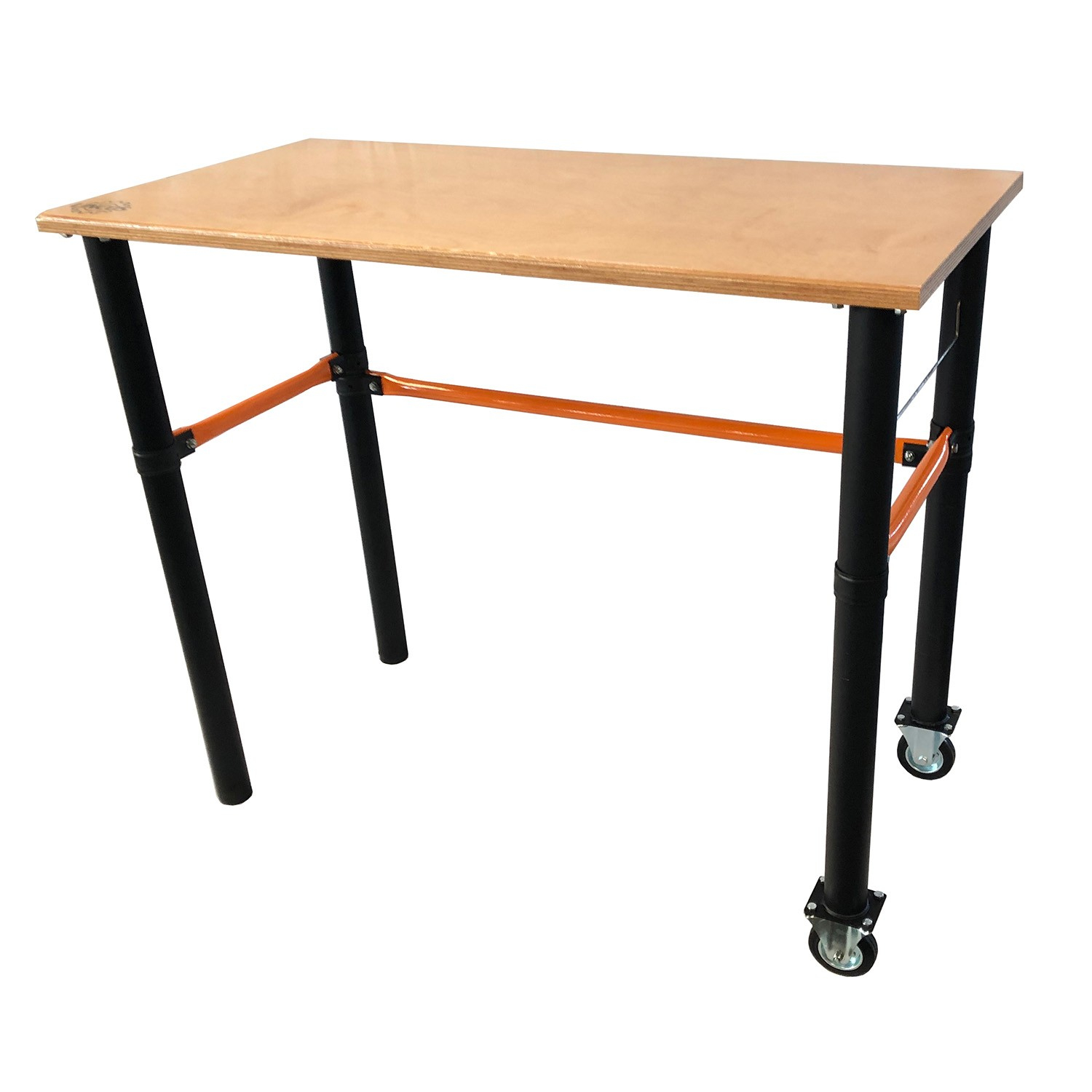 Modulárny pracovný stôl s dvoma kolieskami 125x62x105cm Modulárny pracovný stôl s dvoma kolieskami 125x62x105cm