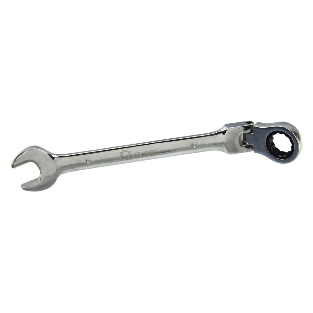 Ratchet combination spanner with flexible head Ratchet combination spanner with flexible head