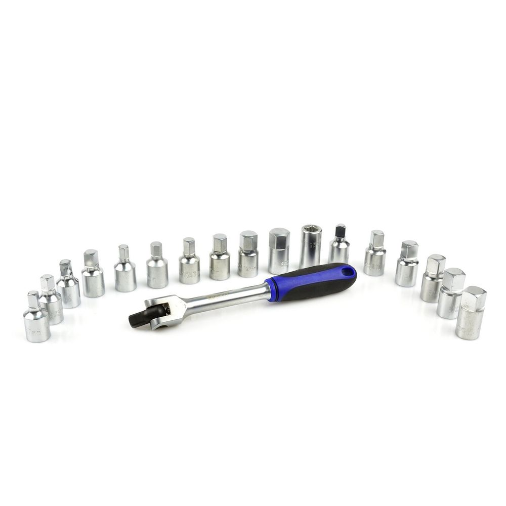 18pcs socket set for oil drain plugs 18pcs socket set for oil drain plugs