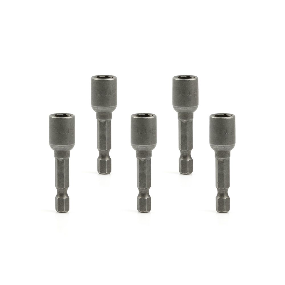 Set de tubulare cu ax bit, 8mm x 48mm, 1/4", 5 buc Set de tubulare cu ax bit, 8mm x 48mm, 1/4", 5 buc