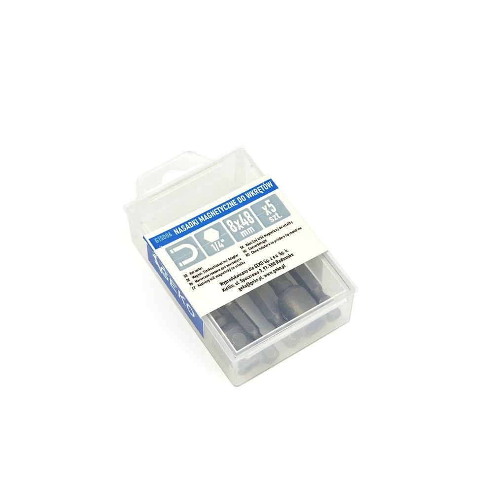 Set de tubulare cu ax bit, 8mm x 48mm, 1/4", 5 buc Set de tubulare cu ax bit, 8mm x 48mm, 1/4", 5 buc