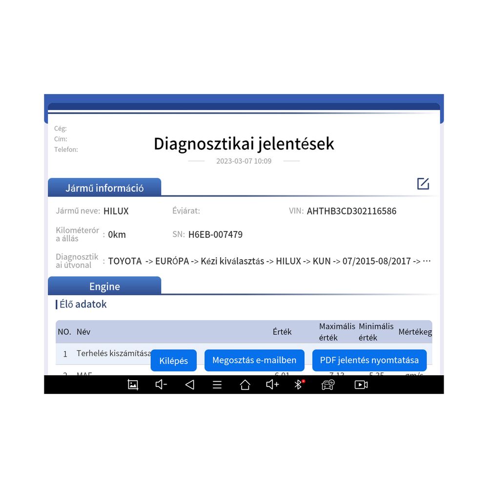 Diagnostický systém pre autá H6EB OBD II, Wifi pripojenie Diagnostický systém pre autá H6EB OBD II, Wifi pripojenie