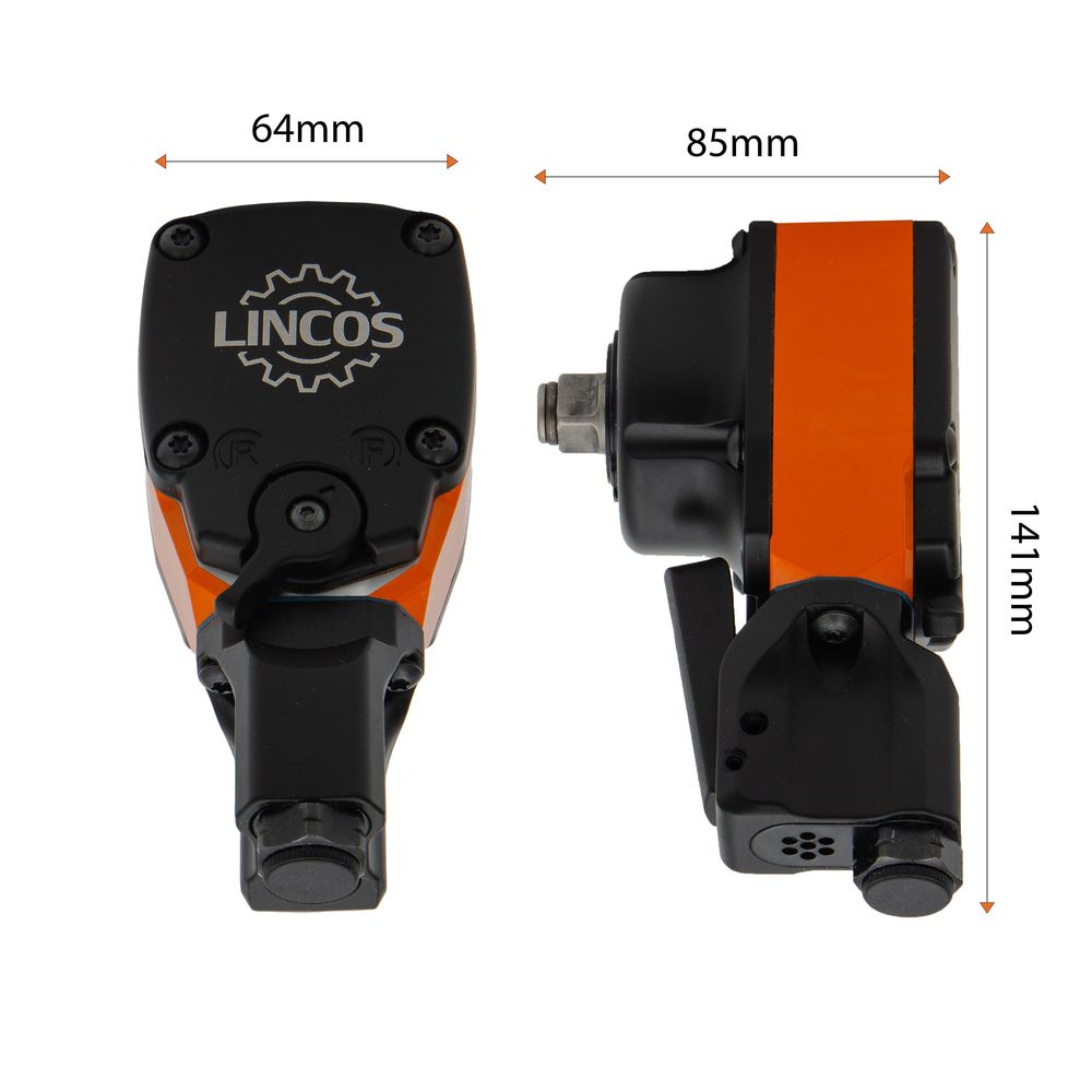 1/2" dlaňový mini rázový utahovák, 500Nm 1/2" dlaňový mini rázový utahovák, 500Nm