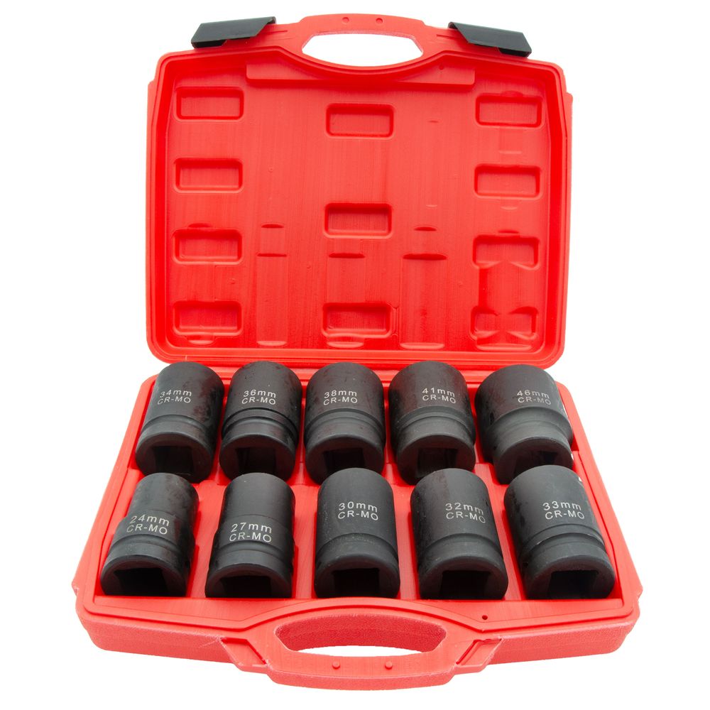 Kraft-Steckschlüsselsatz 1", 10tlg Kraft-Steckschlüsselsatz 1", 10tlg
