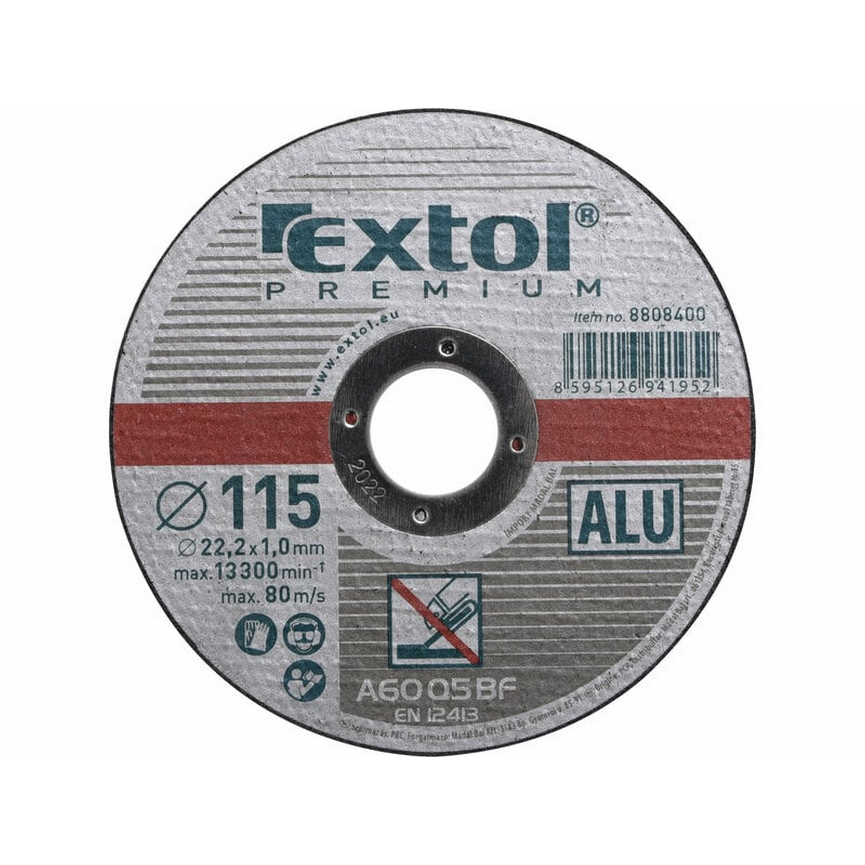 Kotúč rezný na hliník, 115x1.0mm, EXTOL PREMIUM Kotúč rezný na hliník, 115x1.0mm, EXTOL PREMIUM