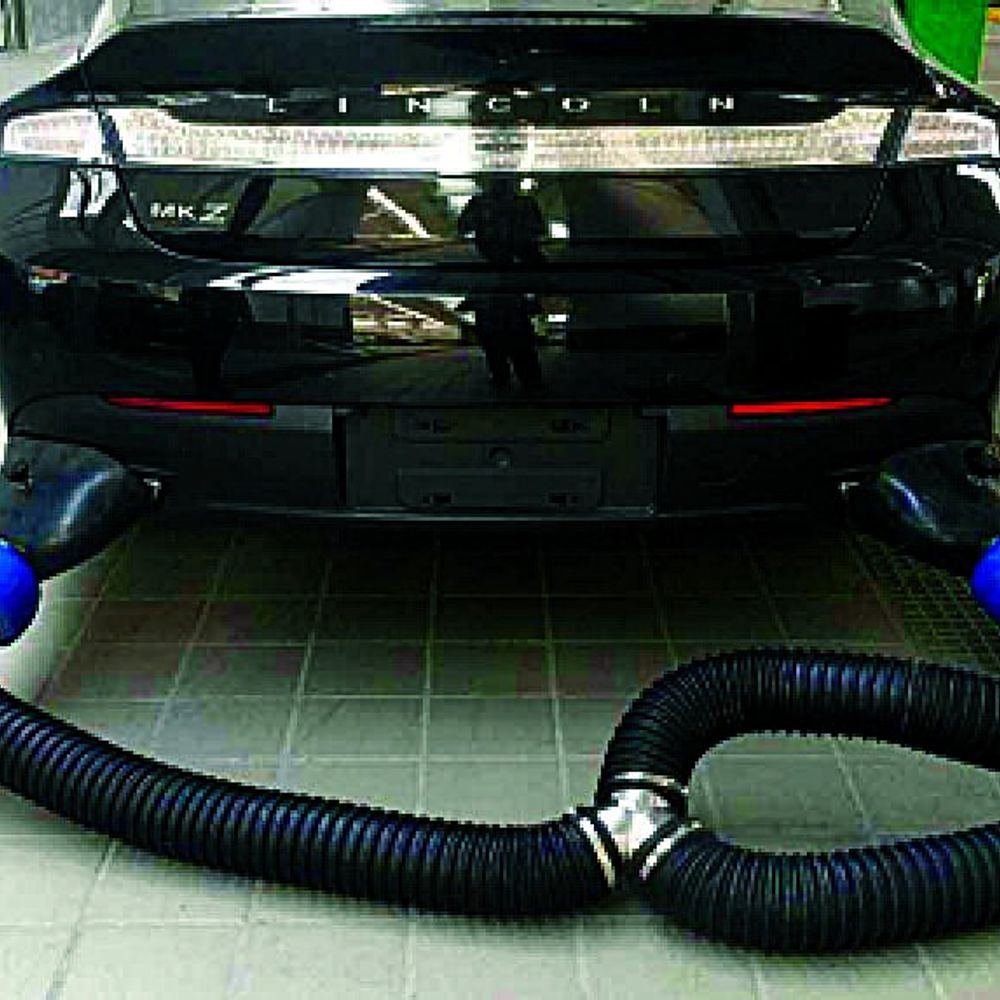Mobilní dvouhadicový výfukový systém, 0,55kW, 2m, prům. 75mm, 380V ECAS-302-75 Mobilní dvouhadicový výfukový systém, 0,55kW, 2m, prům. 75mm, 380V ECAS-302-75