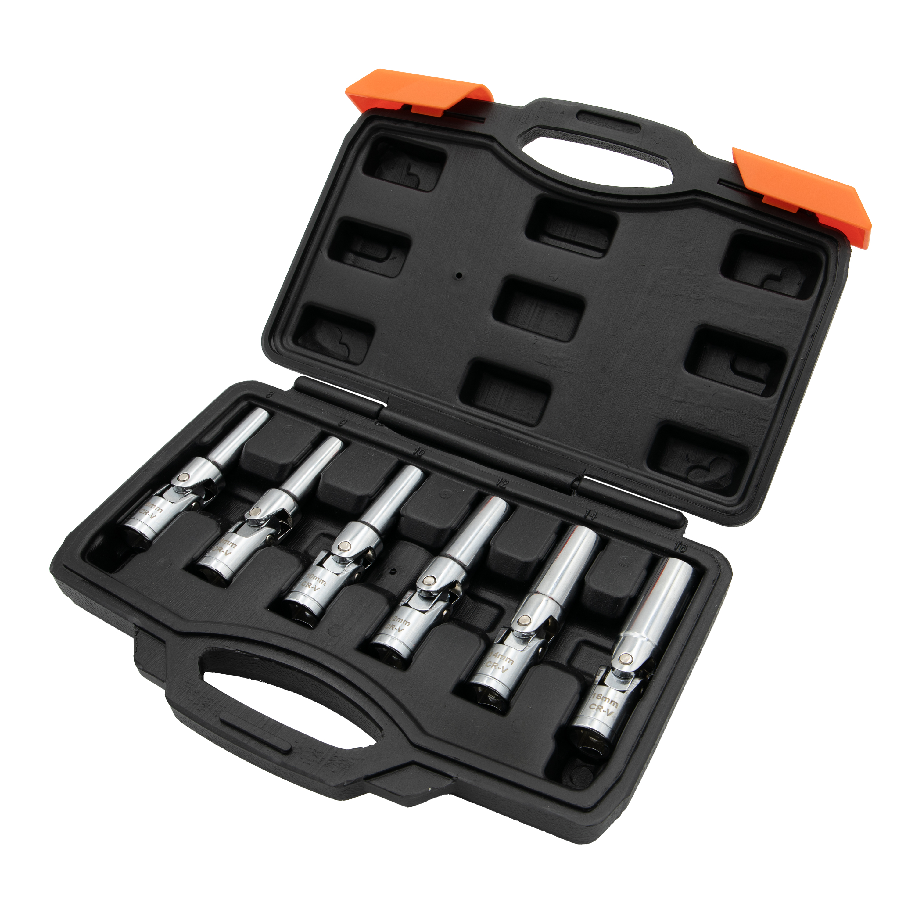 Glow/Spark Plug Socket Set, 6pcs, 3/8" Glow/Spark Plug Socket Set, 6pcs, 3/8"