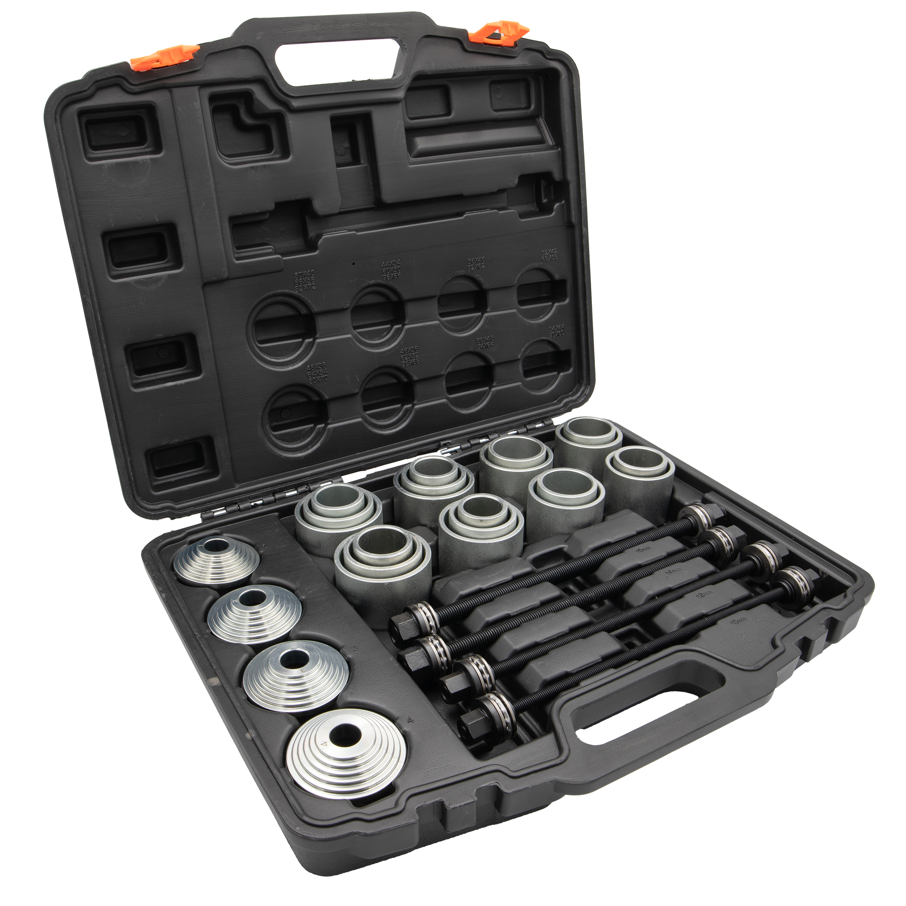 Univerzálna súprava na odstraňovanie a montáž silentblokov, 34-72 mm, 44-82 mm Univerzálna súprava na odstraňovanie a montáž silentblokov, 34-72 mm, 44-82 mm