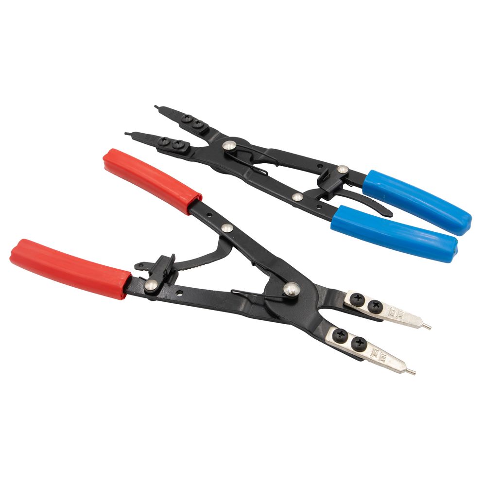 Circlip plier set with changeable tips Circlip plier set with changeable tips