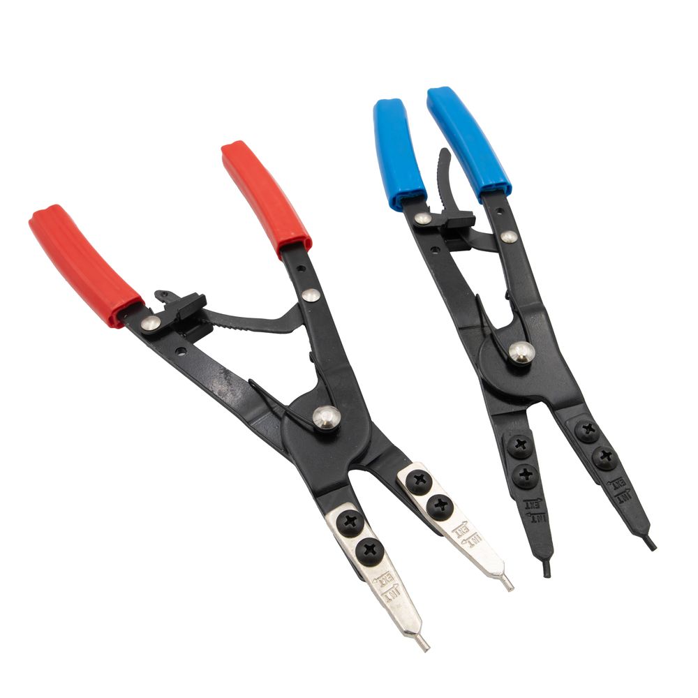 Circlip plier set with changeable tips Circlip plier set with changeable tips