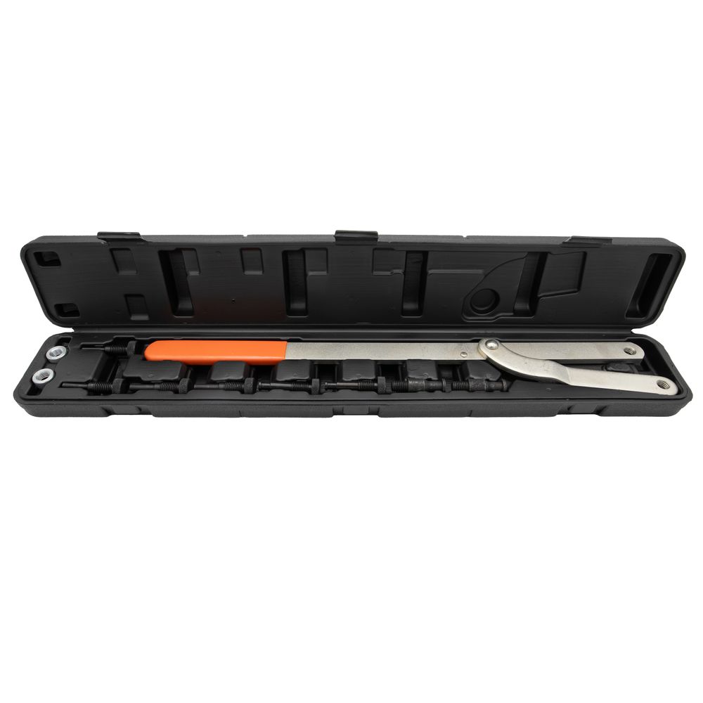 Universal pulley and fan clutch holder set Universal pulley and fan clutch holder set