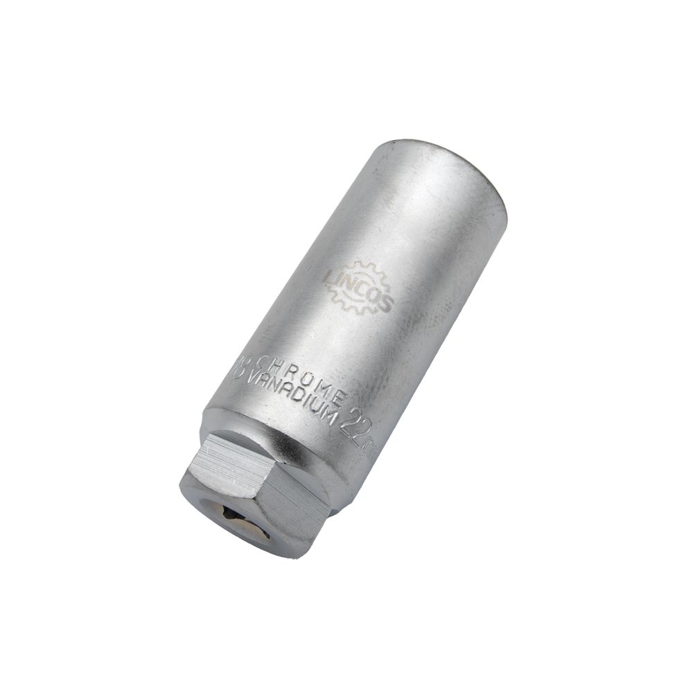 Nástrčný kľúč na lambda sondu, 22mm, 8mm výrez, 3/8" štvorcový pohon Nástrčný kľúč na lambda sondu, 22mm, 8mm výrez, 3/8" štvorcový pohon