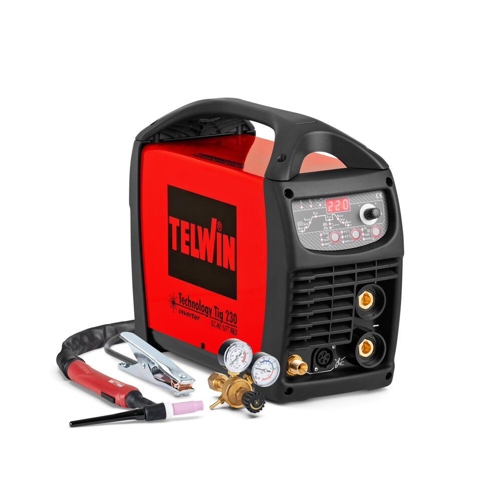 Technológia TIG/MMA Tig 230 DC-HF/Lift invertorový zvárací stroj, VRD, 230V+Acc. Technológia TIG/MMA Tig 230 DC-HF/Lift invertorový zvárací stroj, VRD, 230V+Acc.