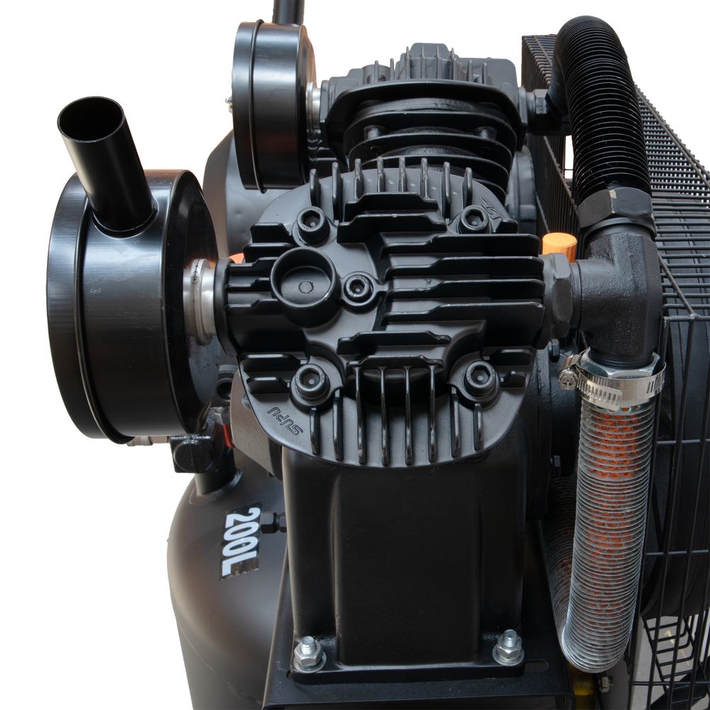 Průmyslový vzduchový kompresor, 200l, 4kW/400V, 10bar, vertikální Průmyslový vzduchový kompresor, 200l, 4kW/400V, 10bar, vertikální
