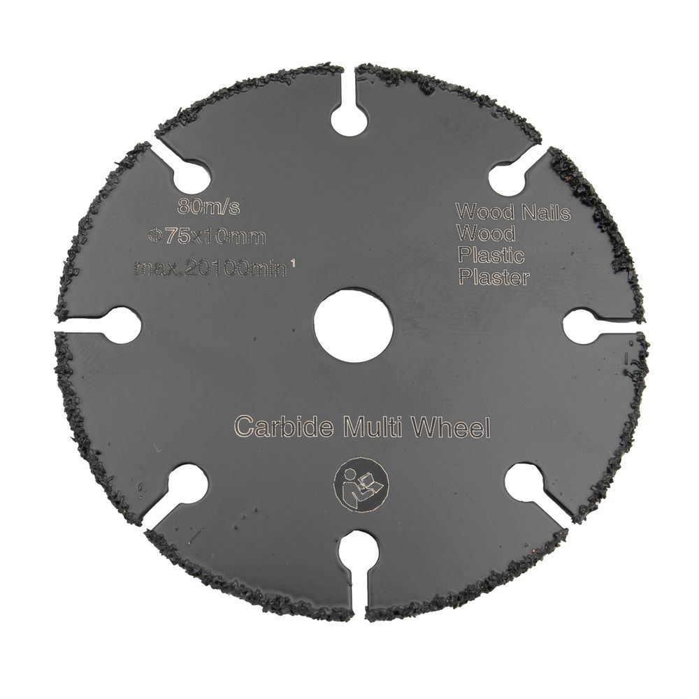Řezný kotouč na dřevo, plast, sádrokarton, 75mm Řezný kotouč na dřevo, plast, sádrokarton, 75mm