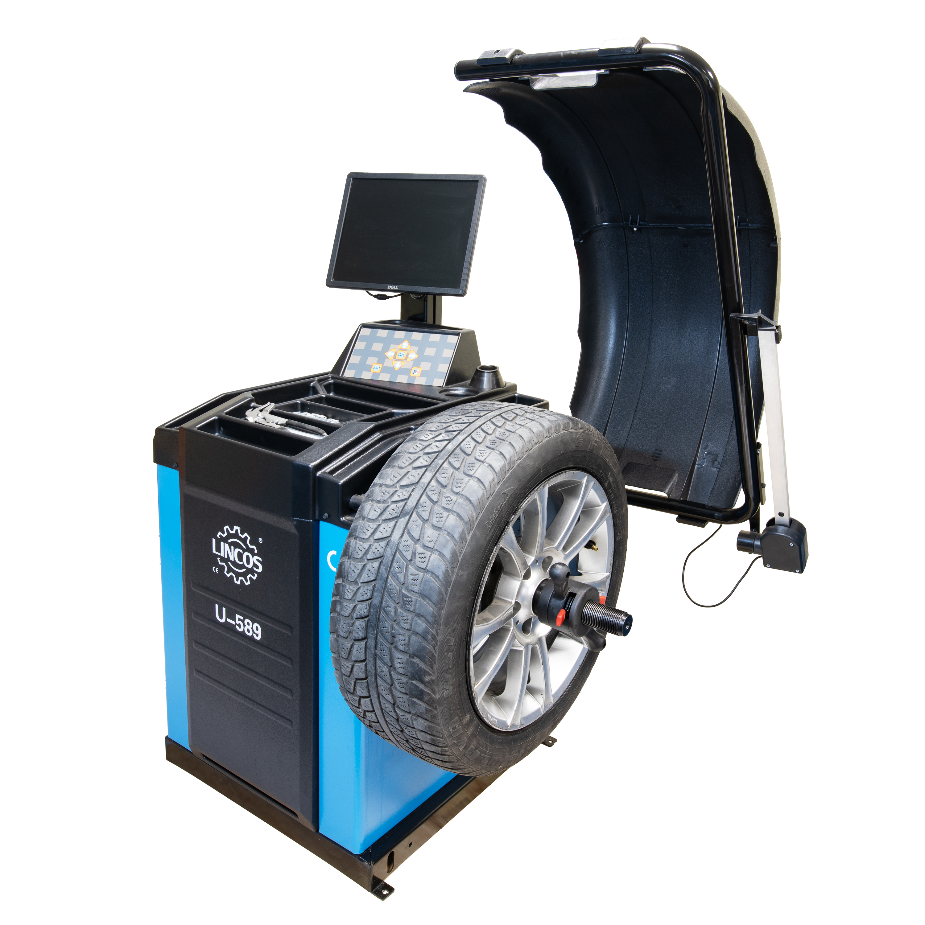 Echilibrator de roți 10"-24", măsurare automată a datelor, monitor LCD de 17" și interfață cu utilizatorul în mai multe limbi Echilibrator de roți 10"-24", măsurare automată a datelor, monitor LCD de 17" și interfață cu utilizatorul în mai multe limbi