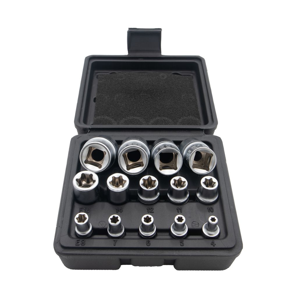 E-dugókulcs készlet E4-E24, 14db E-dugókulcs készlet E4-E24, 14db