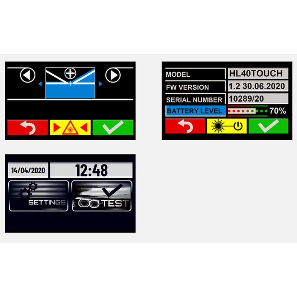 HL 40 XL Touch Tester de înaltă precizie pentru faruri, cu halogen/xenon/LED HL 40 XL Touch Tester de înaltă precizie pentru faruri, cu halogen/xenon/LED
