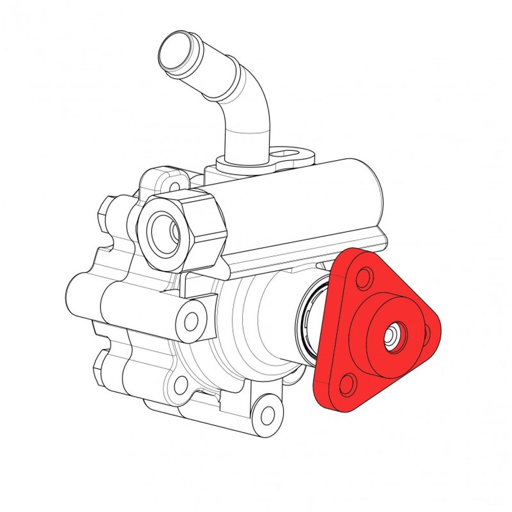 Power steering pump hub puller Power steering pump hub puller
