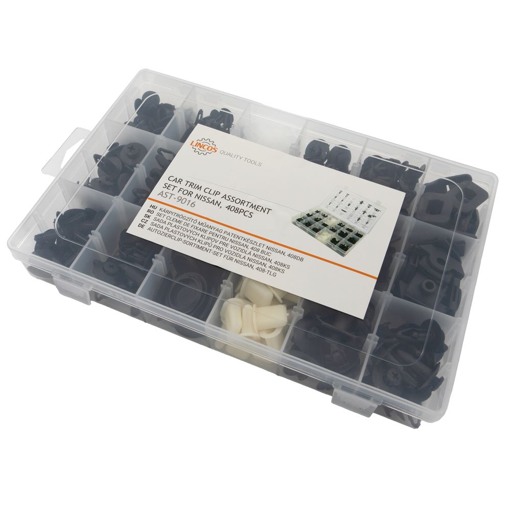 Car trim clip assortment set for Nissan, 408pcs Car trim clip assortment set for Nissan, 408pcs