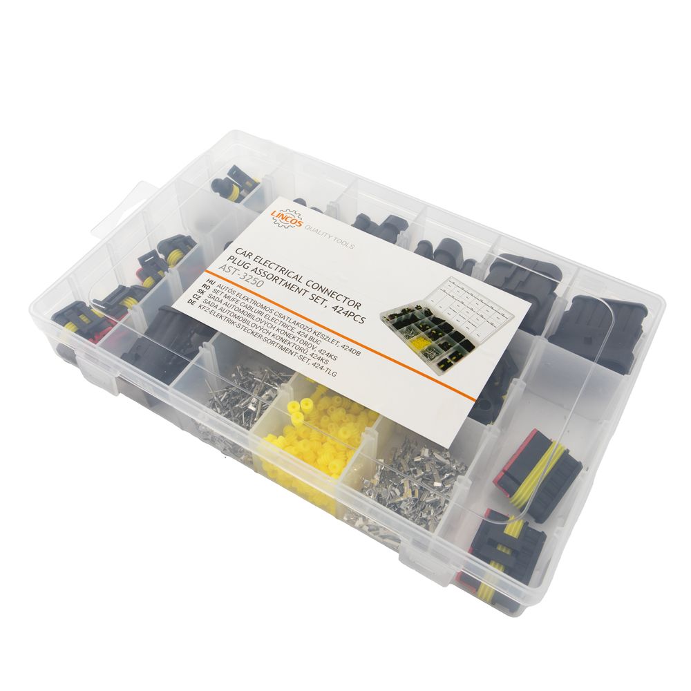 Car electrical connector plug assortment set, 424pcs Car electrical connector plug assortment set, 424pcs