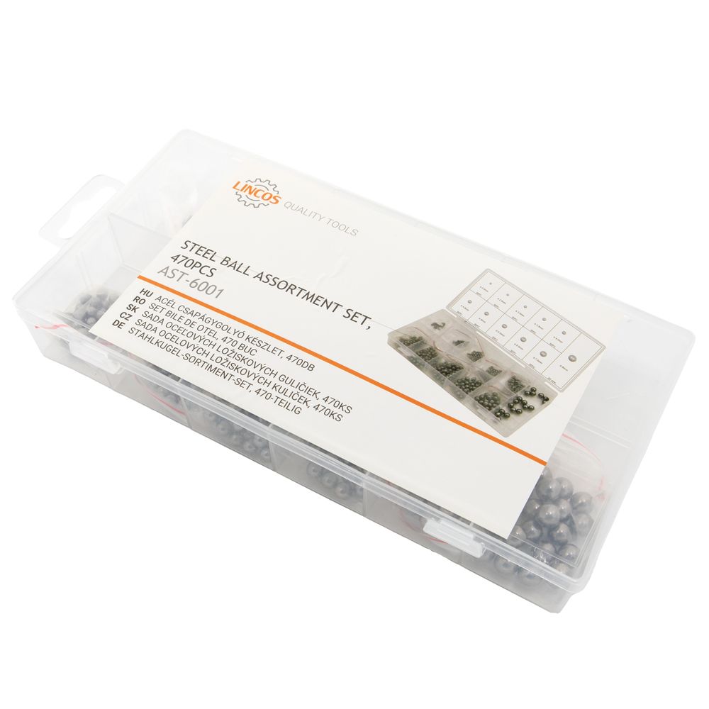 Steel ball assortment set, 470pcs Steel ball assortment set, 470pcs
