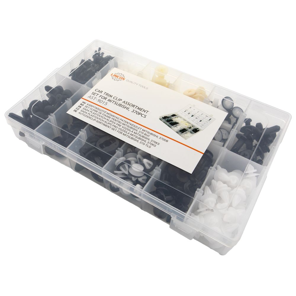 Car trim clip assortment set for Mitsubishi, 370pcs Car trim clip assortment set for Mitsubishi, 370pcs