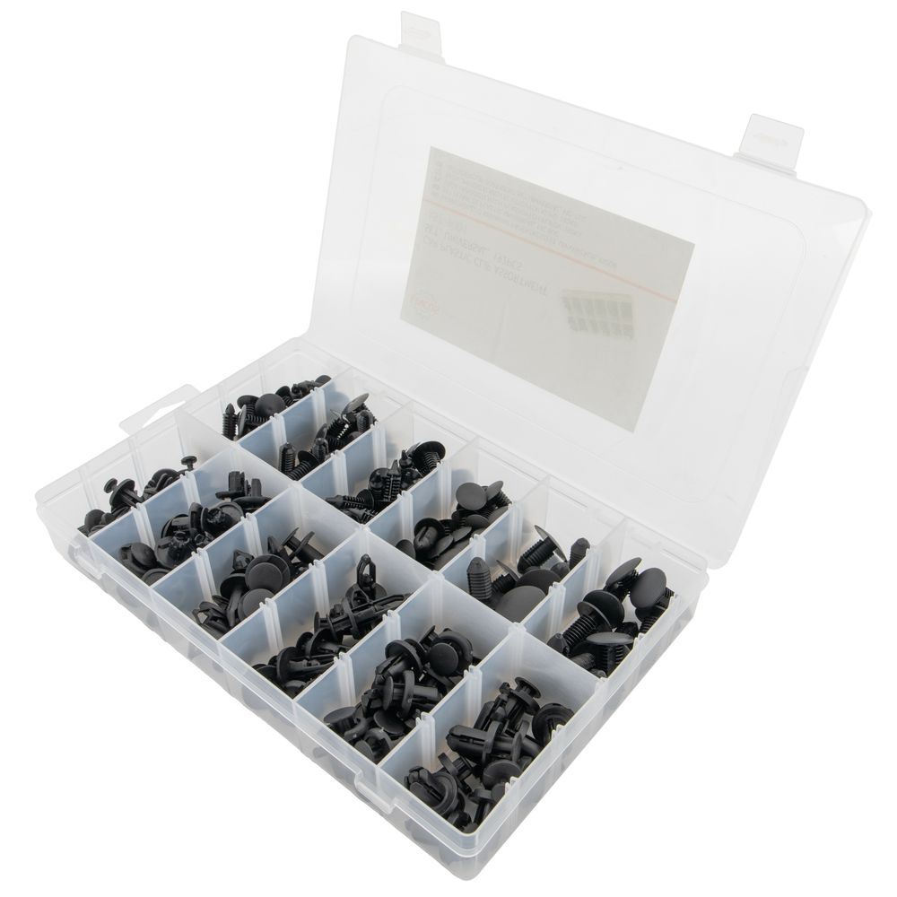 Set cleme si clipsiri caroserie universal, 192 buc Set cleme si clipsiri caroserie universal, 192 buc
