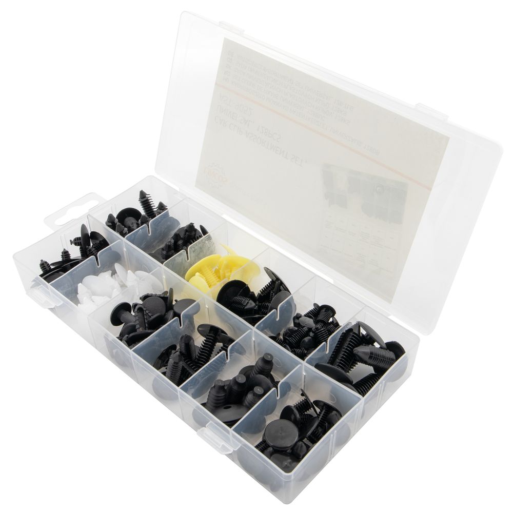 Car clip assortment set, universal, 128pcs Car clip assortment set, universal, 128pcs
