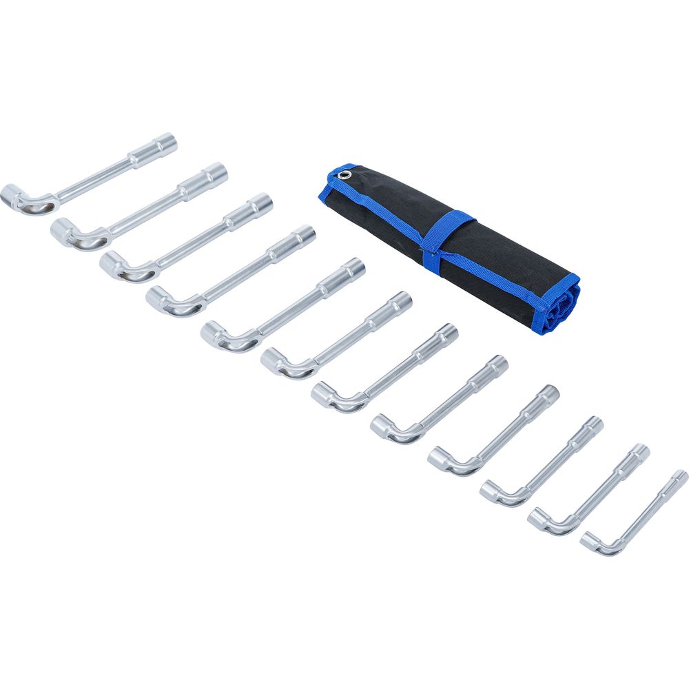 Tiefloch-Steckschlüsselsatz, 8 - 19 mm, 12-tlg. Tiefloch-Steckschlüsselsatz, 8 - 19 mm, 12-tlg.