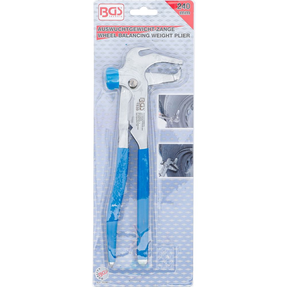 Wheel Balancing Weight Pliers, 240 mm Wheel Balancing Weight Pliers, 240 mm