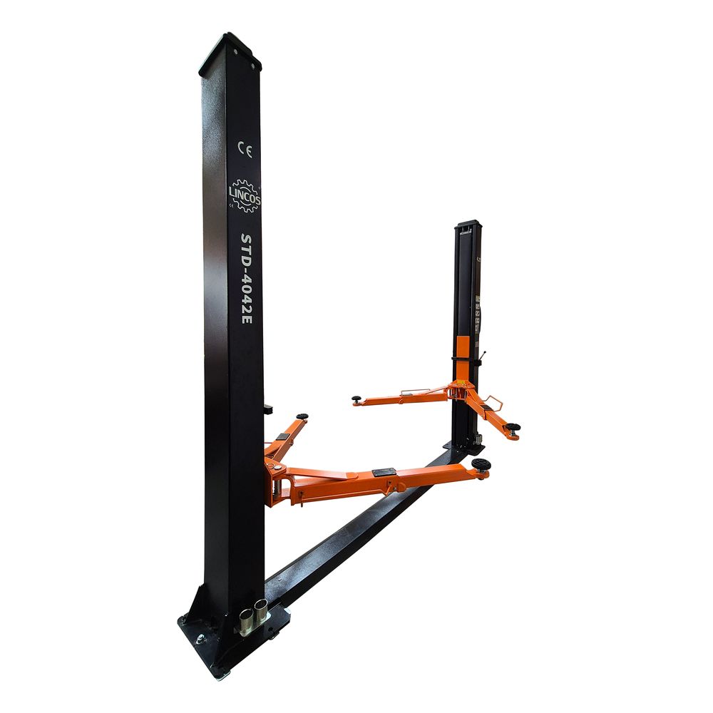 Elevator auto cu două coloane 4.2t, deblocare electrică a siguranței Elevator auto cu două coloane 4.2t, deblocare electrică a siguranței
