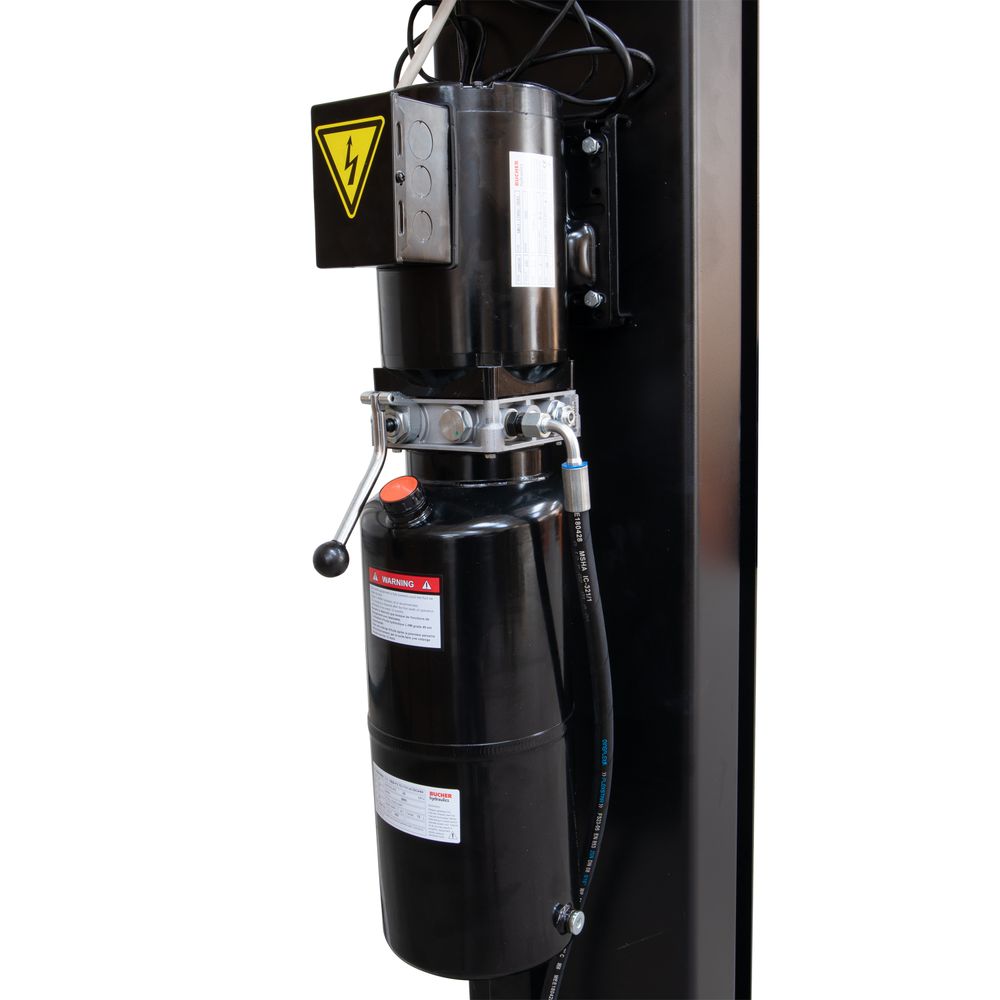 Two-post lift, 4.5t, manual lock release Two-post lift, 4.5t, manual lock release