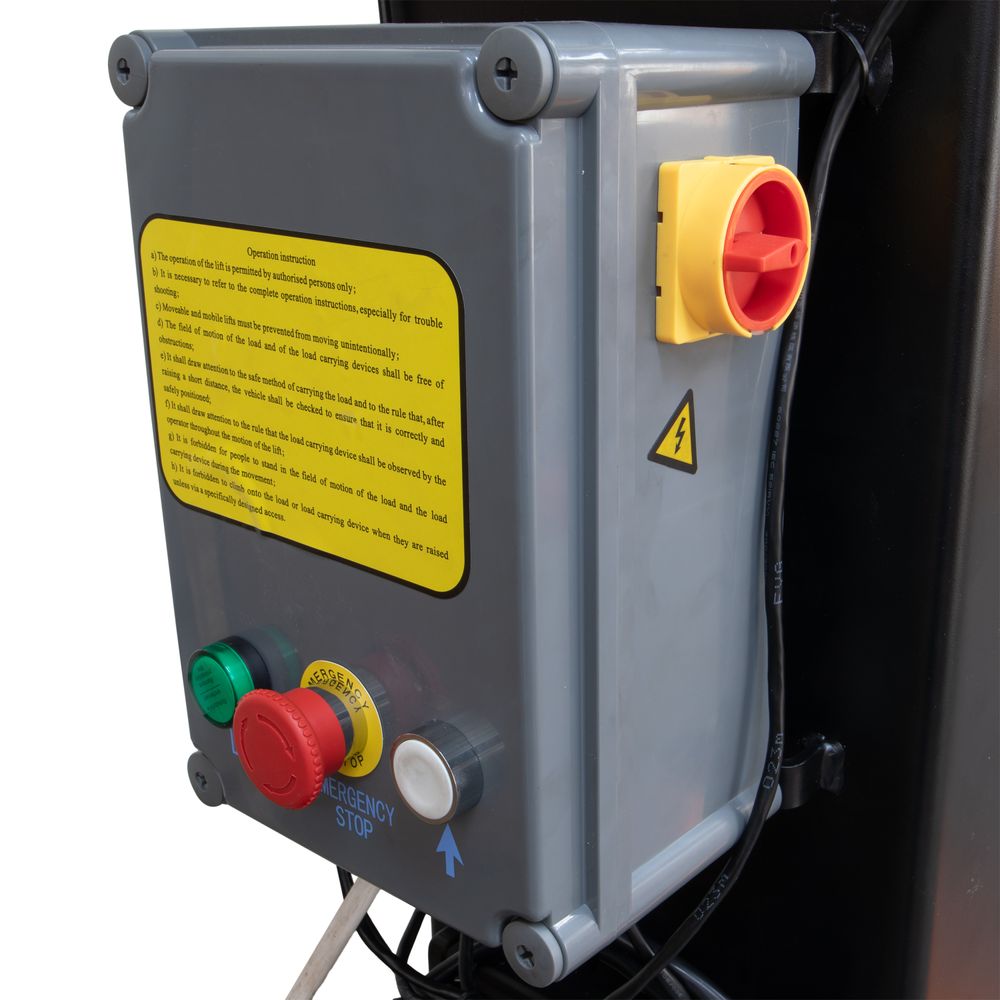 Two-post lift, 4.5t, manual lock release Two-post lift, 4.5t, manual lock release