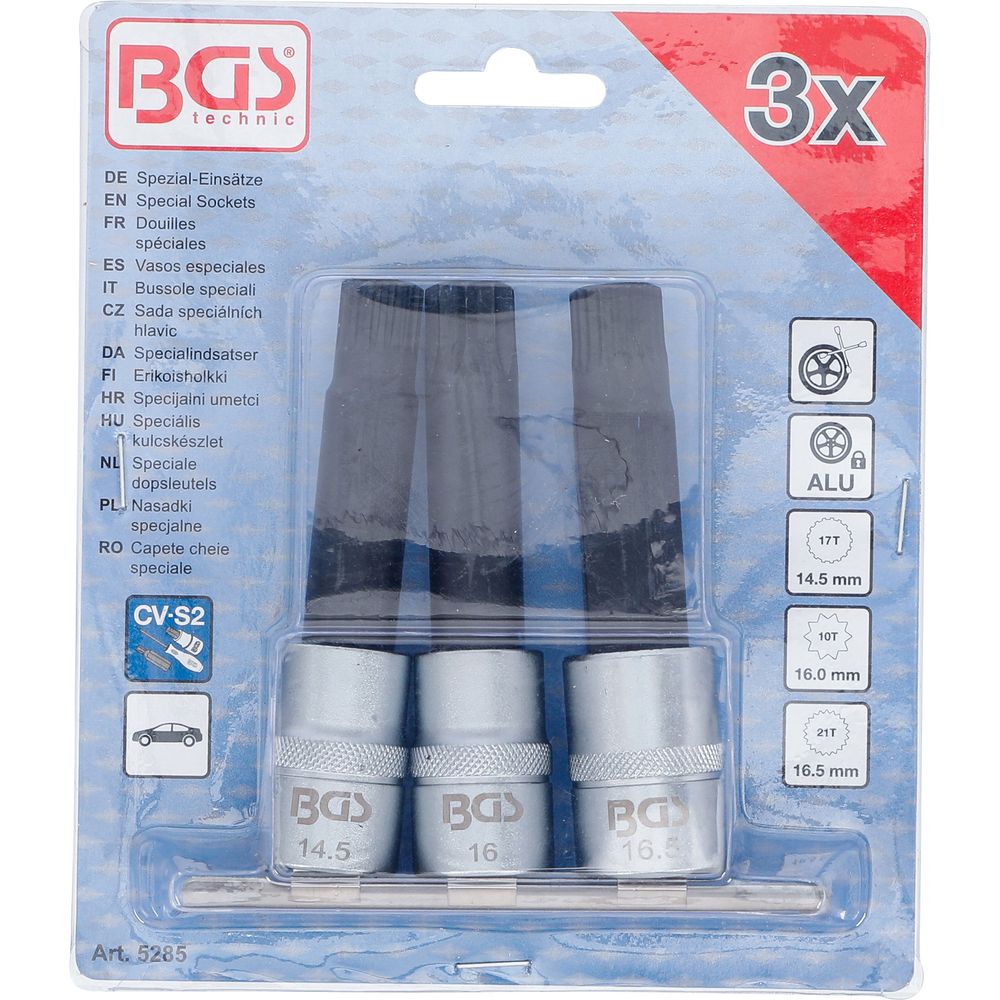 Special Sockets for BMW Rim Locks, 3pcs Special Sockets for BMW Rim Locks, 3pcs
