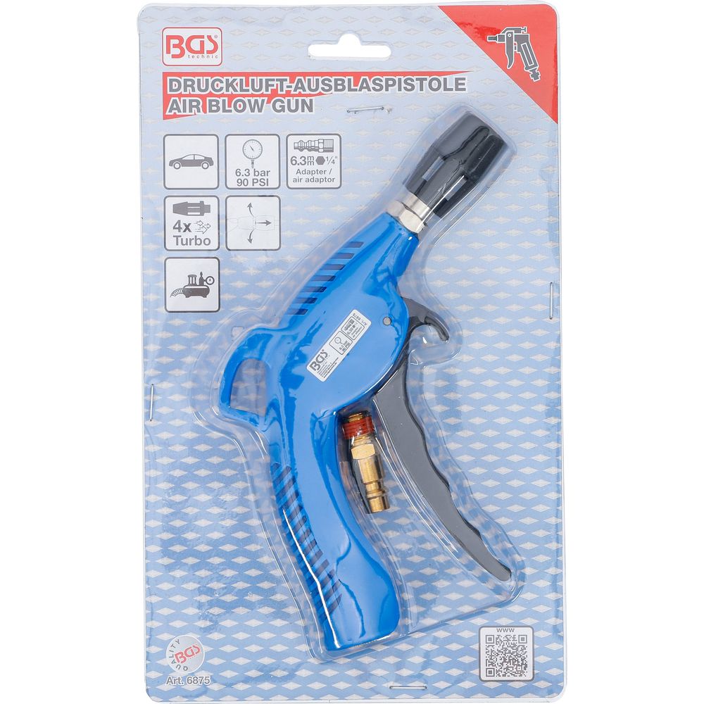 Druckluftpistole mit Turbo-Venturi-Düse Druckluftpistole mit Turbo-Venturi-Düse
