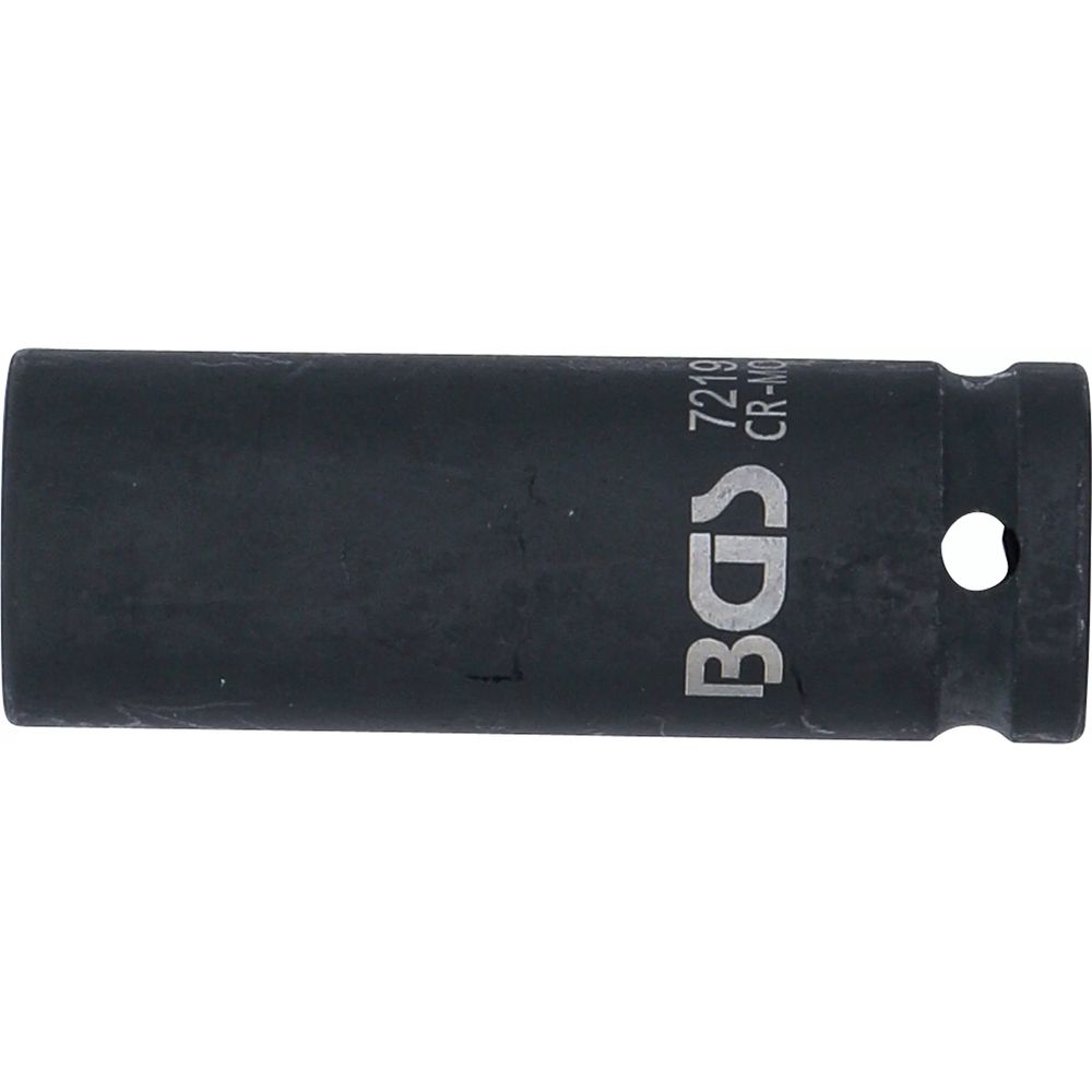 Impact Socket Hexagon, Deep, 1/2" Drive, 19mm Impact Socket Hexagon, Deep, 1/2" Drive, 19mm