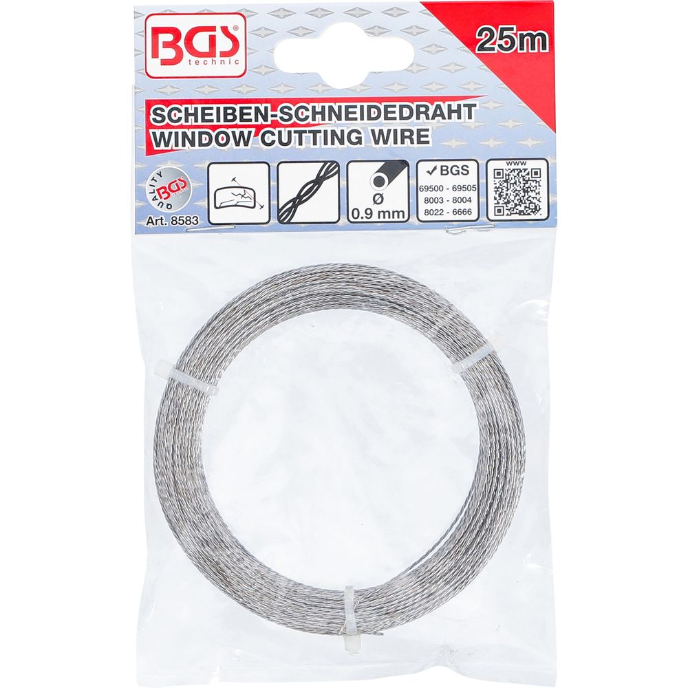 Window Cutting Wire, knotted, 25m Window Cutting Wire, knotted, 25m
