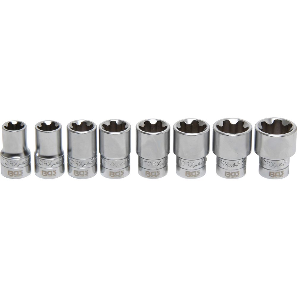 T-Star Plus dugókulcs készlet (Torx Plus), 12,5 mm (1/2") meghajtás, 8db T-Star Plus dugókulcs készlet (Torx Plus), 12,5 mm (1/2") meghajtás, 8db