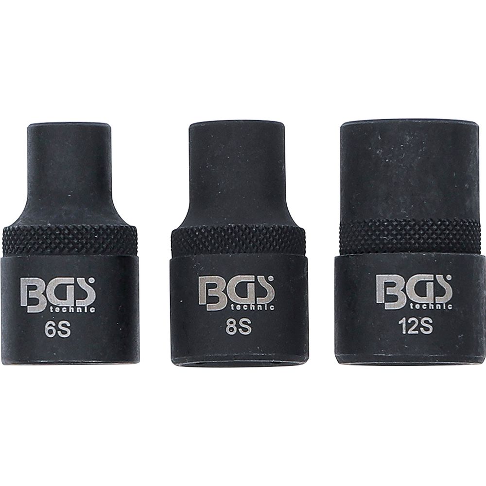 RIBE dugókulcs készlet, bordás profil M6S–M12S, 3db RIBE dugókulcs készlet, bordás profil M6S–M12S, 3db