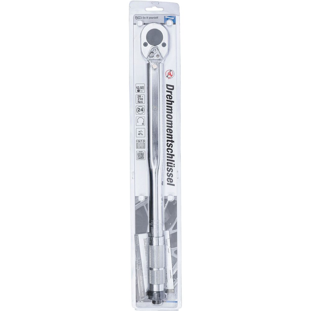 Torque Wrench, 12.5mm (1/2"), 28–210Nm Torque Wrench, 12.5mm (1/2"), 28–210Nm