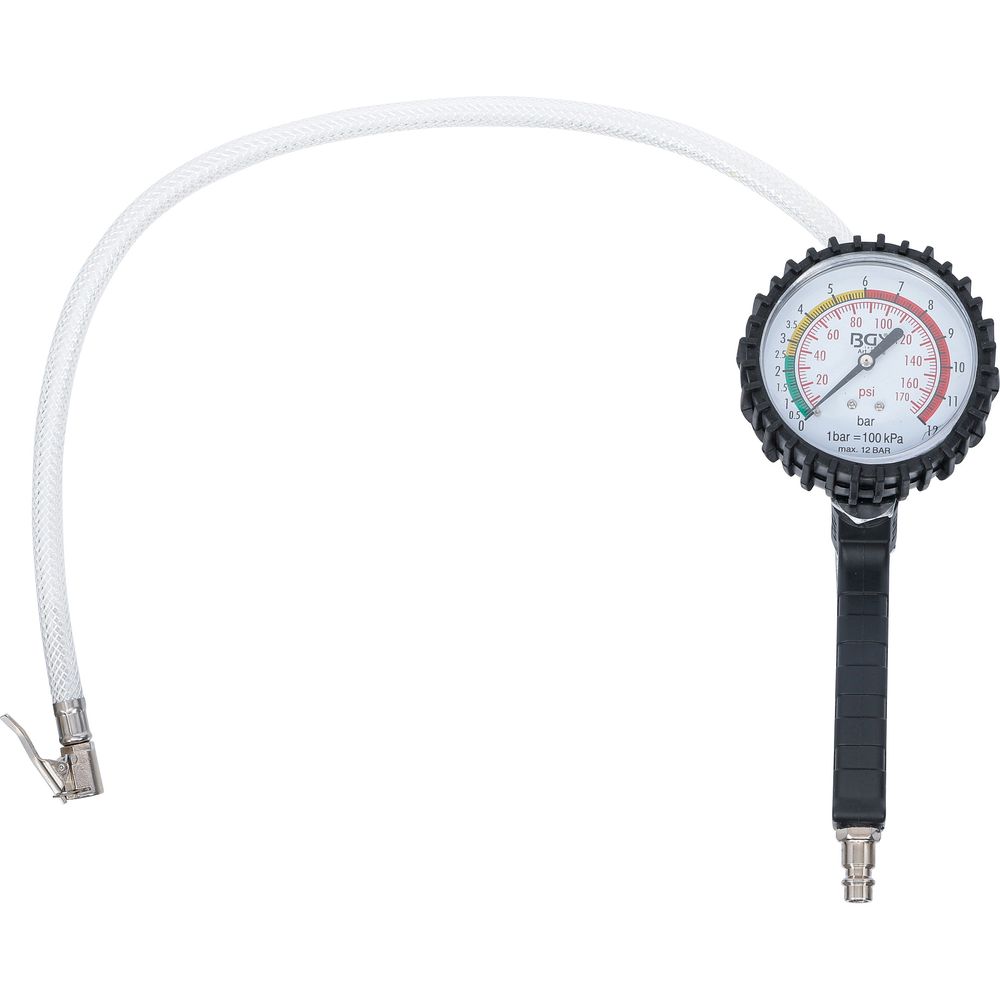 Reifenfüllpistole mit Manometer, 0–12 bar Reifenfüllpistole mit Manometer, 0–12 bar