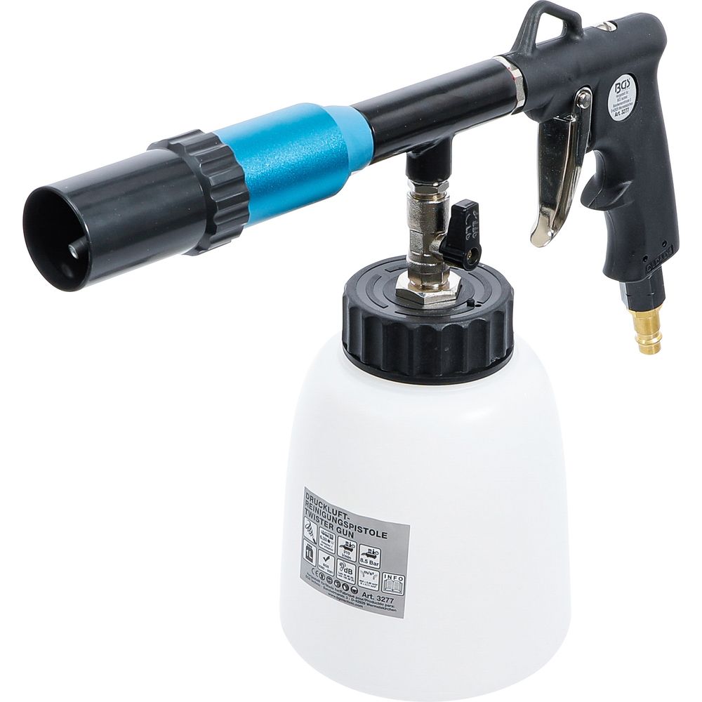 Twister Reinigungspistole mit integriertem Absperrventil Twister Reinigungspistole mit integriertem Absperrventil