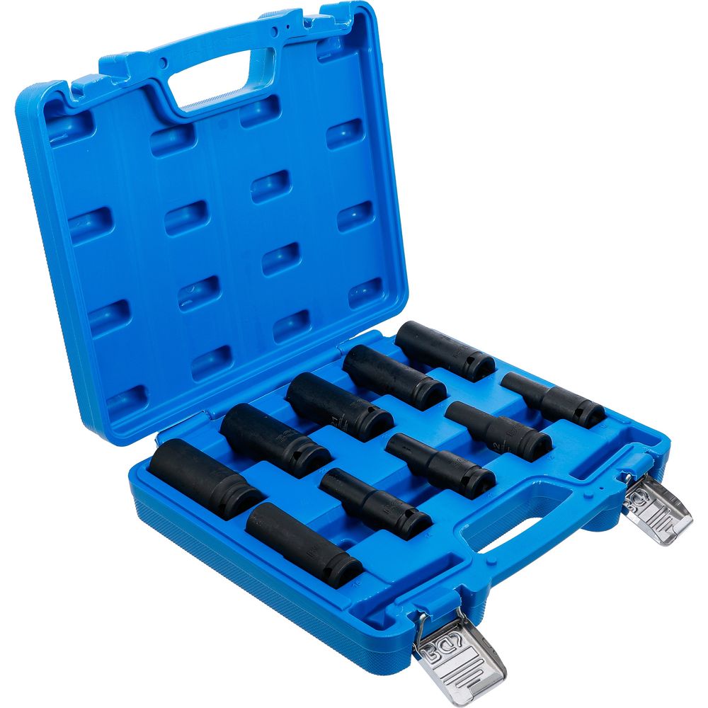 Deep impact socket set, hex, 1/2" drive, 10–24mm, 10pcs Deep impact socket set, hex, 1/2" drive, 10–24mm, 10pcs